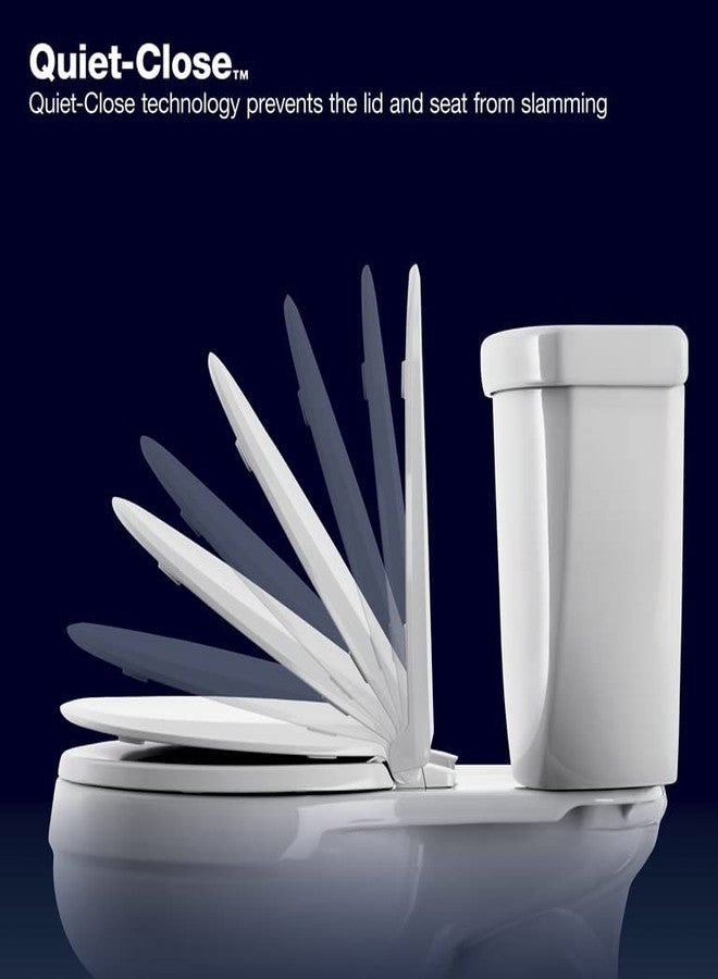 Kohler مقعد مرحاض كوهلر K4713-RL-7 ذو شكل منحني فرنسي مغلق من الأمام مع إغلاق ناعم وإفراج سريع باللون الأسود - Image 3