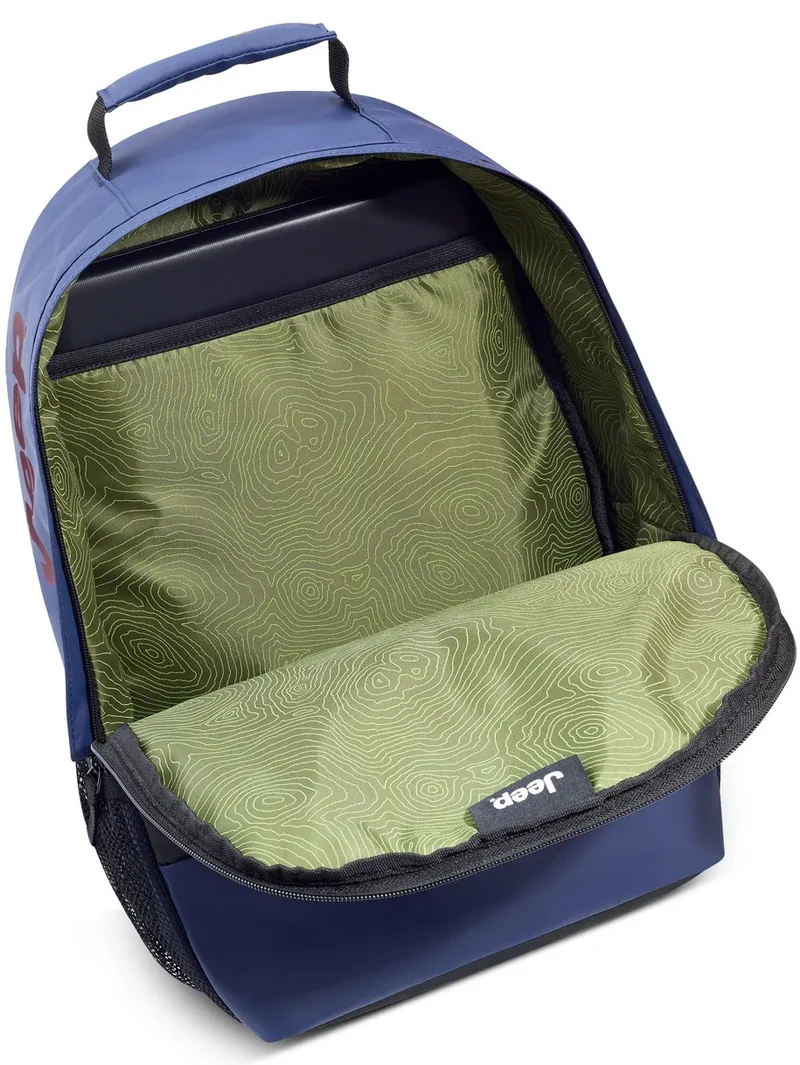 Jeep  JS012C Dual Material Backpack - Navy  | Best Price UAE