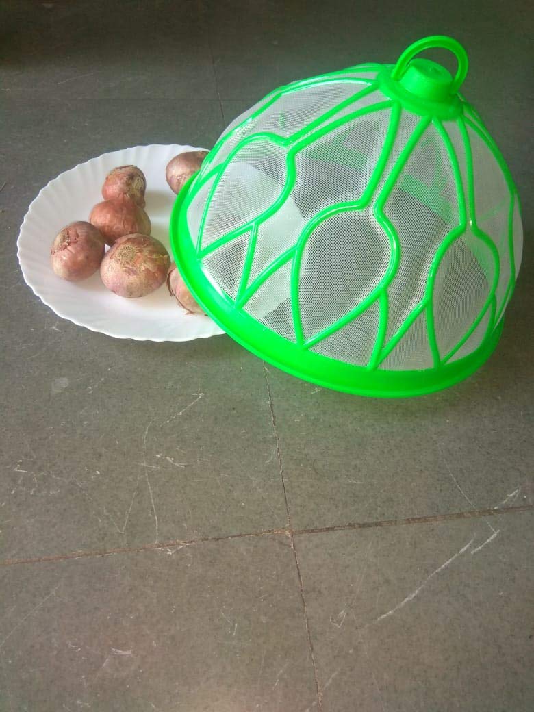 Babbu Plastic Net Food Cover Kitchen Table Flies Mosquitoes Insect Proof Dining Tables Covers Rice Vegetable Covers Round Food Dome for Anti Fly Mosquito Mesh Color as per availability Green - Image 4