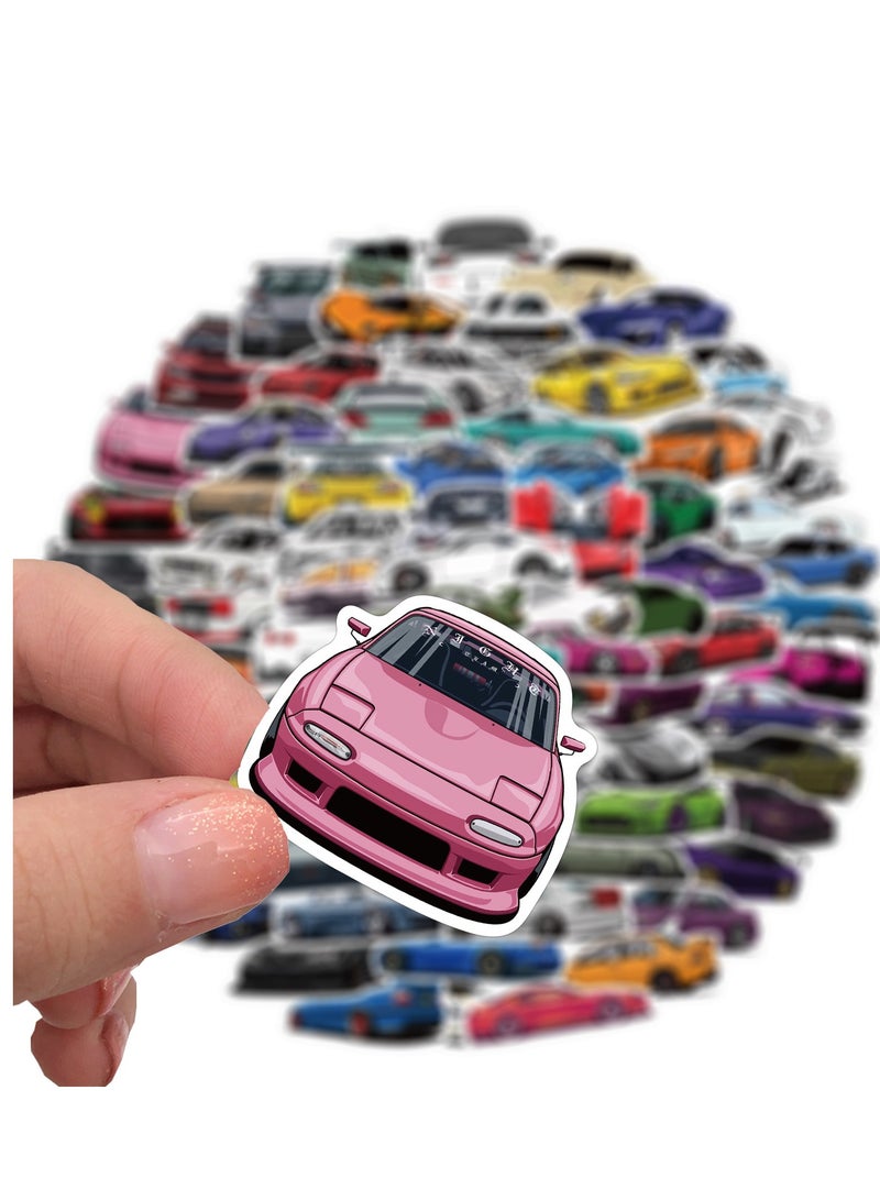 MIXDE 100Pcs Car Stickers Racing Car Stickers Waterproof Stickers Sticker Toysfor Bike Water Bottles Laptop Refrigerator Cup Luggage Computer Mobile Phone Skateboard - Image 5