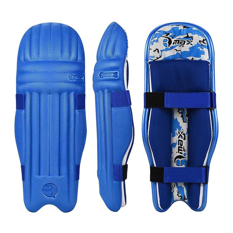 RMAX Cricket Batting Legguard Pad for Optimal Protection and Comfort for Cricketers, Full Size (Royal Blue) - Image 1