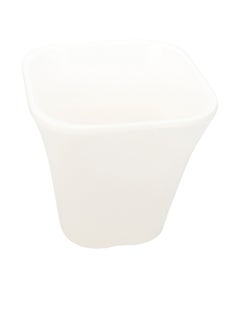 Restaurantware Restaurantware-Voga 6 Ounce Tasting Cups, 10 Premium Dessert Cups - Heavy-Duty, Top Rack Dishwashable, White Melamine Food Cups, Square, Serve Appetizers Or Desserts  - Image 1