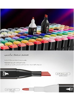 Touch Touch Morie 24 Color Set Dual Tip Markers Set for Kids and Adults Drawing and Coloring Pens  - Image 3
