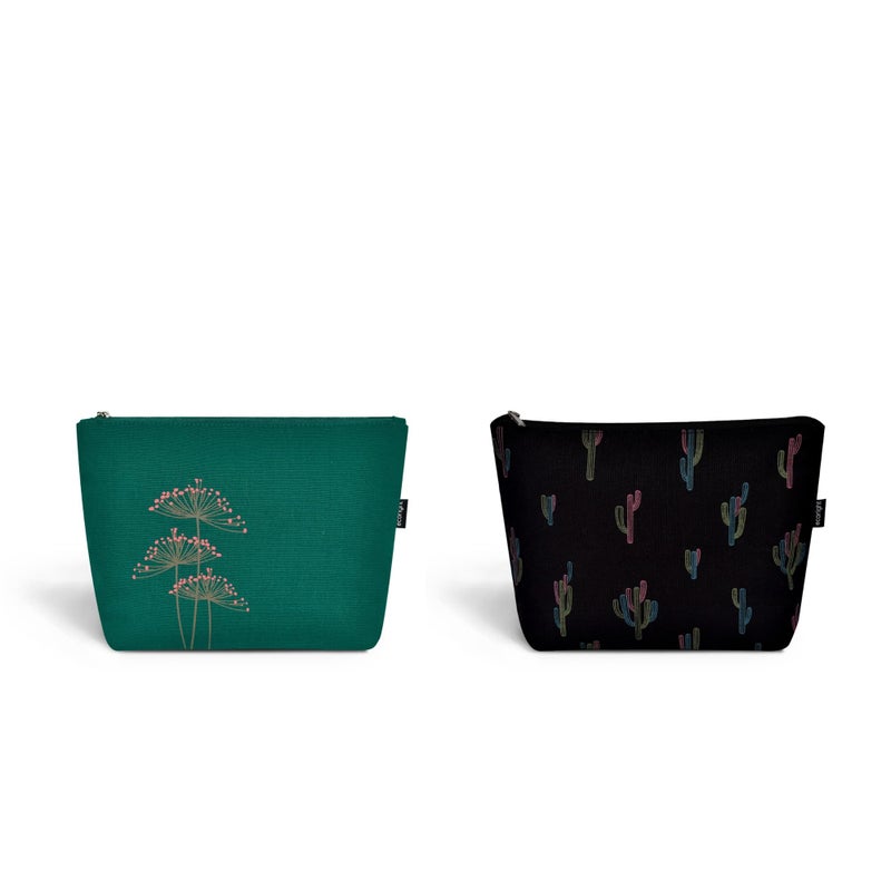 Ecoright Makeup Pouch for Girls, Canvas Cosmetic Pouch for Women, Small Pouches for Women - Image 4