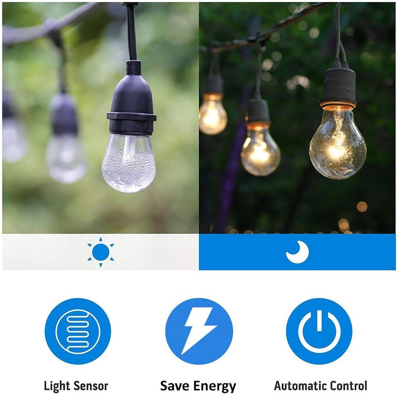 TiFFCOFiO Outdoor Christmas Light Timer, Dusk to Dawn Sensor Countdown, Outdoor Timers for Electrical Outlets Waterproof, 2 Grounded Outlets for Christmas Lights, 15A 1/2HP, CSA Listed (2 Pack) - Image 5