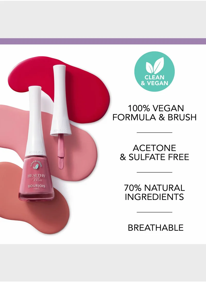 BOURJOIS PARIS Healthy Mix Vegan Nail Polish – 200 – Once & Floral, 9ml