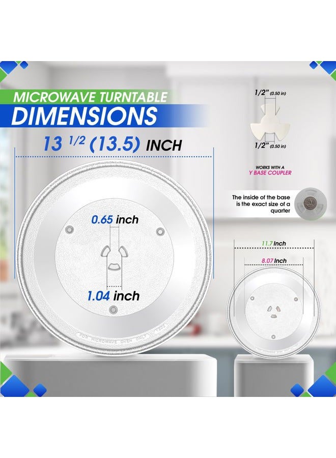 Bagean Replacement For GE WB49X10002 Microwave Glass Turntable Tray 13.5-inch - Image 3
