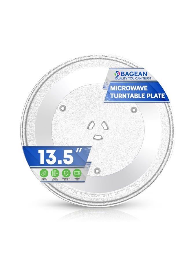 Bagean Replacement For GE WB49X10002 Microwave Glass Turntable Tray 13.5-inch - Image 1
