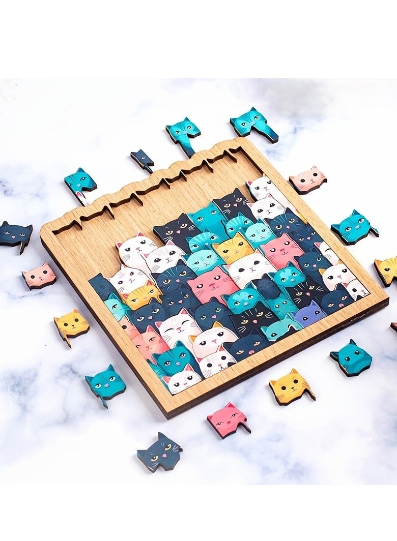 Ultra-Challenging Square Jigsaw Puzzle - Mixed Colors, Adhesive Board Material, Perfect for Adults  Youngsters  - Image 3