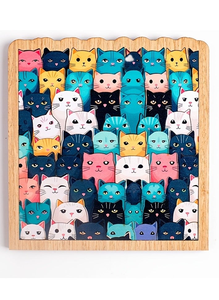 Ultra-Challenging Square Jigsaw Puzzle - Mixed Colors, Adhesive Board Material, Perfect for Adults  Youngsters  - Image 2