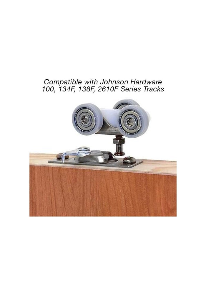 Johnson Hardware 1125PPK1 Sliding Pocket Door Hanger with Ball Bearing Wheels - Image 3