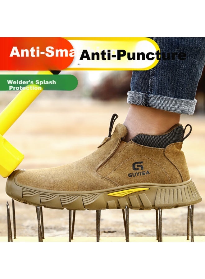 GUYISA أحذية عمل آمنة للرجال لحام حديدي مقاومة للضغط مقاومة للطعن مقاومة للحروق خفيفة الوزن أحذية عمل آمنة 3005Yw 41 - Image 5