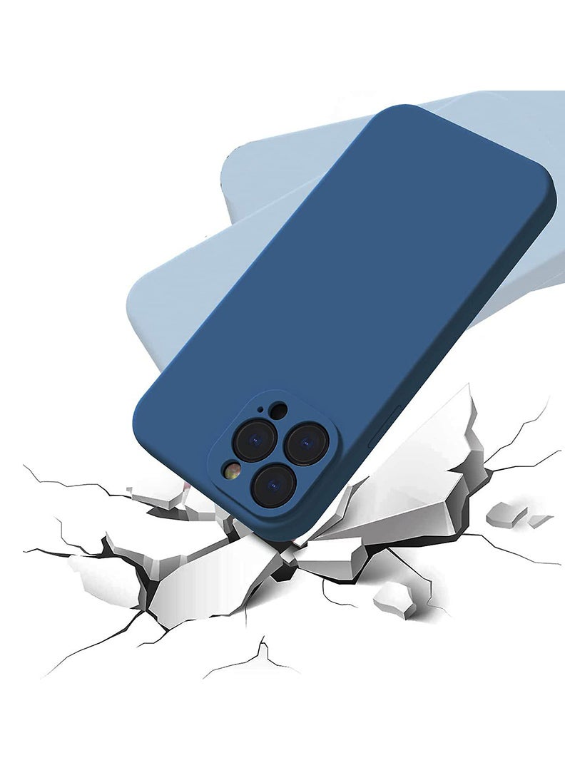 Case Up Compatible with iPhone 12 Pro Max 6.7 Inch Case, Premium Liquid Silicone [Camera Protection] [Soft Anti-Scratch Microfiber Lining] Shockproof Protective Slim Phone Cover for iPhone 12 Pro Max, Navy - Image 4