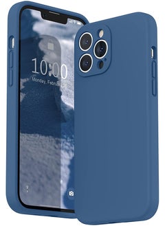 Case Up Compatible with iPhone 12 Pro Max 6.7 Inch Case, Premium Liquid Silicone [Camera Protection] [Soft Anti-Scratch Microfiber Lining] Shockproof Protective Slim Phone Cover for iPhone 12 Pro Max, Navy  - Image 1