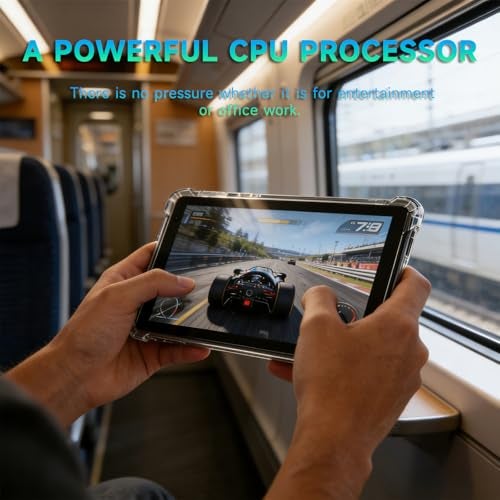 PEICHENG Tablet with Protective Case, 7" IPS 1024 * 600 Android 15.0 Tab PC RAM 8GB(3+5Expand)+ROM 32GB Bluetooth 5.0 WiFi6 2.4G+5G 2MP+5MP Dual Cameras (Blue) - Image 4
