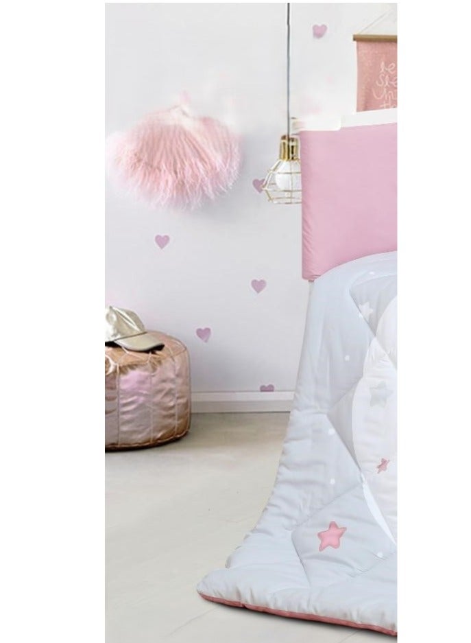 هورس مفرش سرير حواجز سرير اطفال 5 قطع صيفي ليمنح طفلك الراحة من المايكروفايبر ، 5 قطع مقاس اللحاف 132x104سم - Image 2