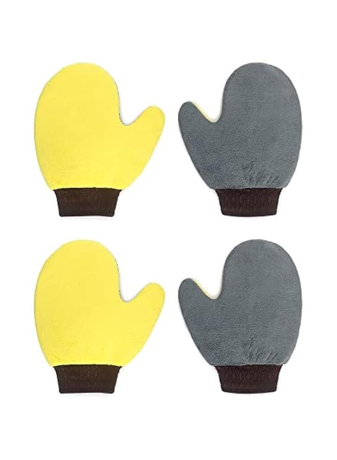 Arabest Cleaning and Dusting Mitt Paint Gloves, 4 Pack Painter's and Decorating Gloves with Thumb, Microfiber Terry Gloves - Image 1