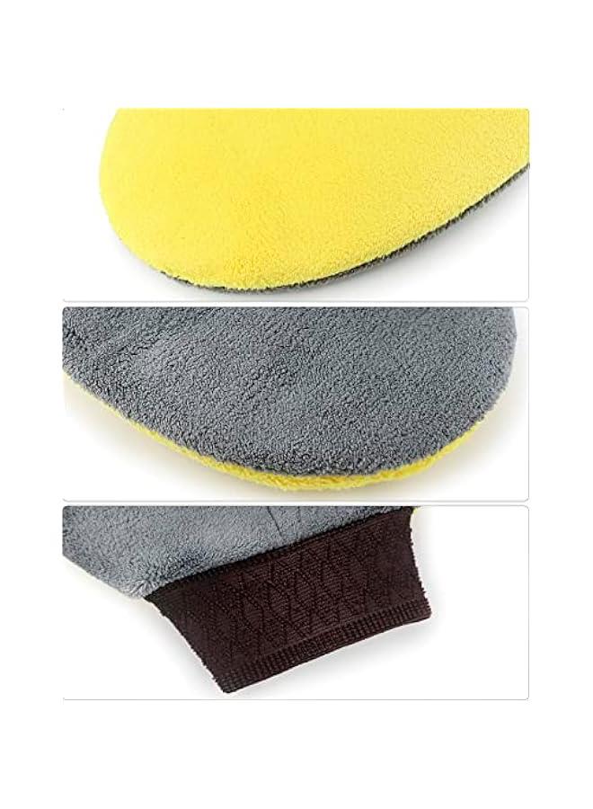 Arabest Cleaning and Dusting Mitt Paint Gloves, 4 Pack Painter's and Decorating Gloves with Thumb, Microfiber Terry Gloves - Image 5