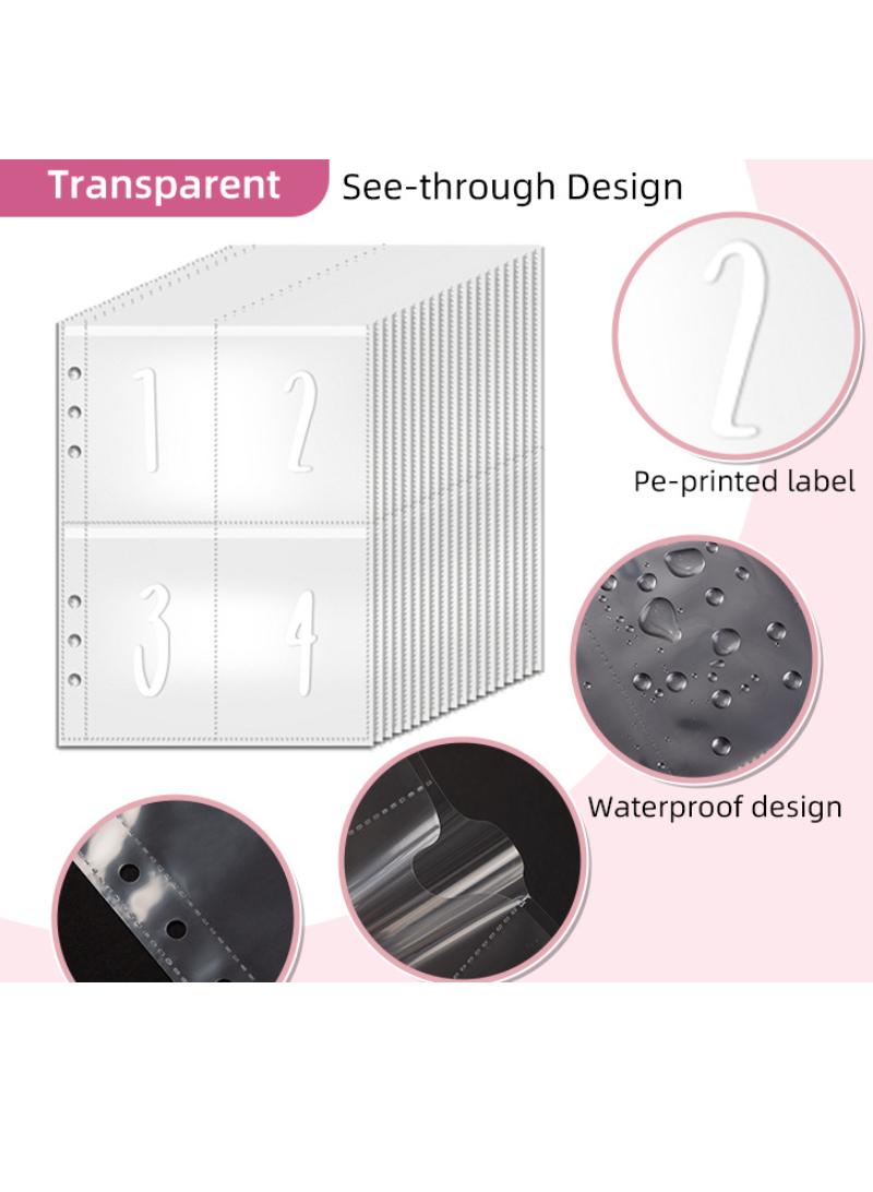 Y&D 100 Envelopes Money Saving Challenge 100 Envelope Challenge Binder 100-Day Envelope Challenge Kit Money Saving Binder Easy and Funny Way to Save Budget Planner Savings Book  - Image 3
