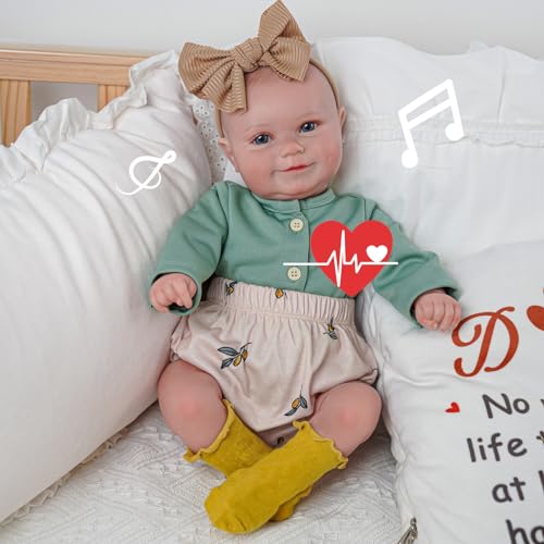 BABESIDE 3in1 Interactive Reborn Baby Dolls 20Inch Cute Soft Vinyl RealisticNewborn Baby Doll Poseable Real Life Lifelike Baby Dolls wDoll Accessories for 3 Year Old Girls - Image 1