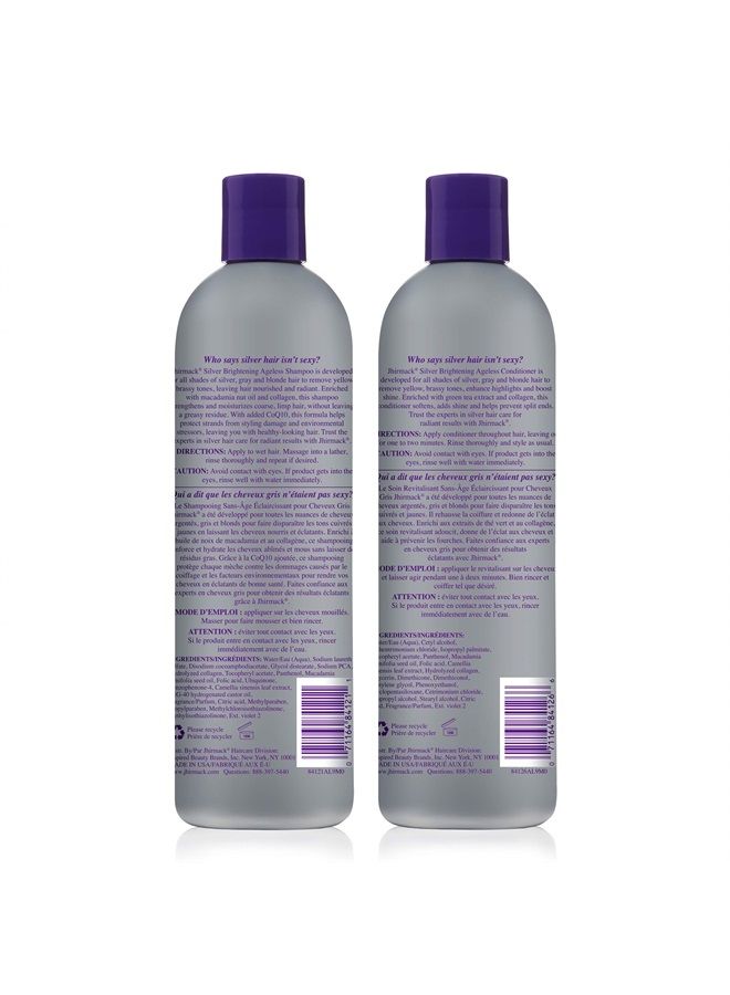 Jhirmack Jhirmack Silver Brightening Purple Shampoo and Conditioner Set for all types of silver, grey, and blonde hair  - Image 4