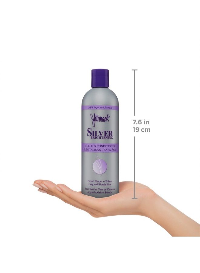 Jhirmack Jhirmack Silver Brightening Purple Shampoo and Conditioner Set for all types of silver, grey, and blonde hair  - Image 3
