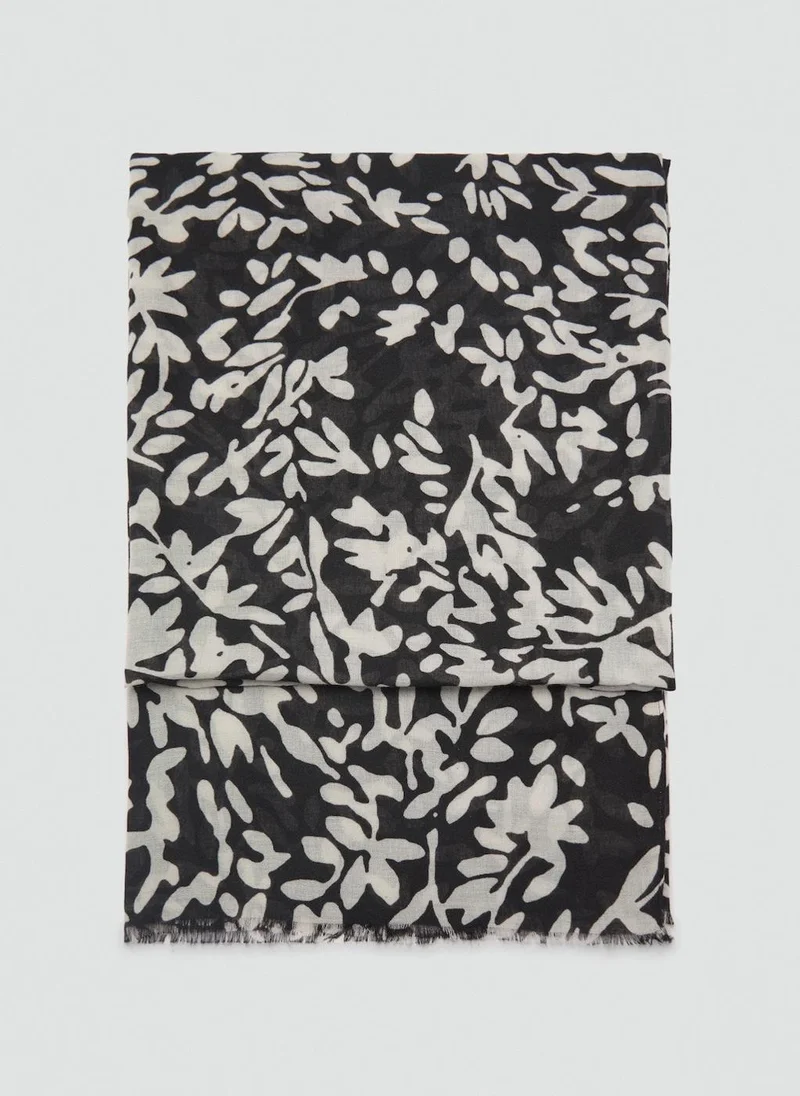 مانجو Floral Print Scarf