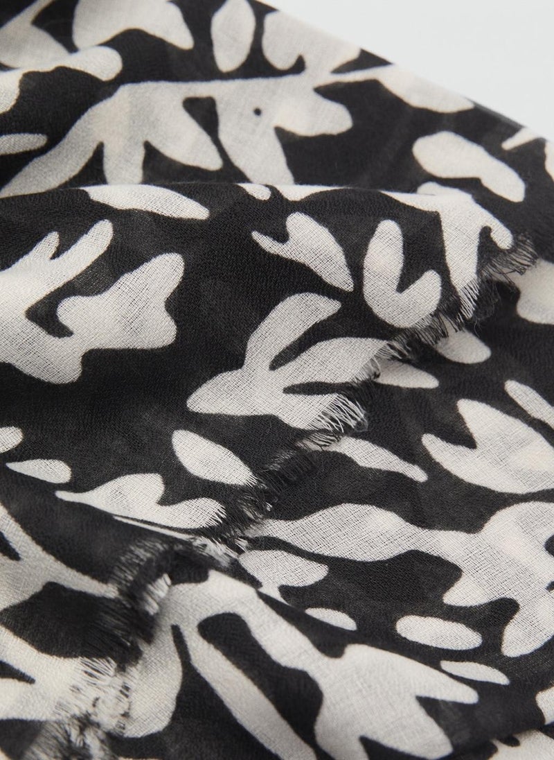MANGO Floral Print Scarf  - Image 2