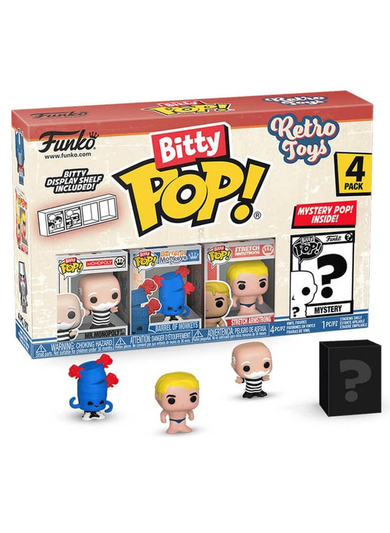 Funko Bitty Pop! Retro Toys: Retro Toys - Mr. Monopoly 4-Pack - Image 1