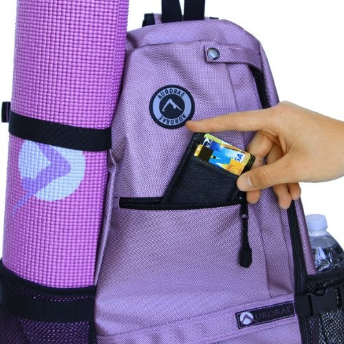 AURORAE Yoga Mat/Gym Cross-body Travel Sling Back Pack. Mat sold separately. - Image 4