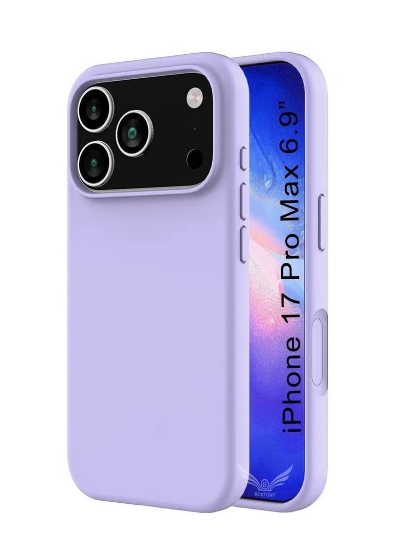 general Bortony Premium Liquid Silicone Protective Case for iPhone 17 Pro Max (6.9") - Light Purple - Image 1