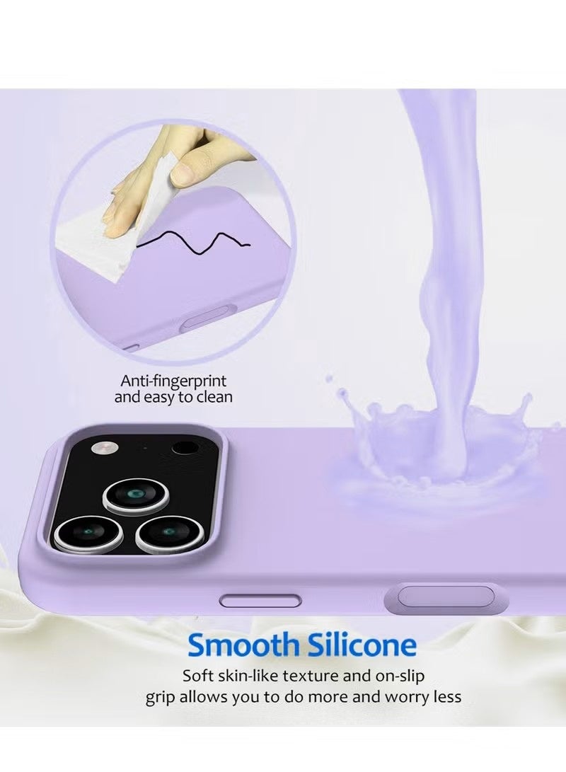 general Bortony Premium Liquid Silicone Protective Case for iPhone 17 Pro Max (6.9") - Light Purple - Image 4