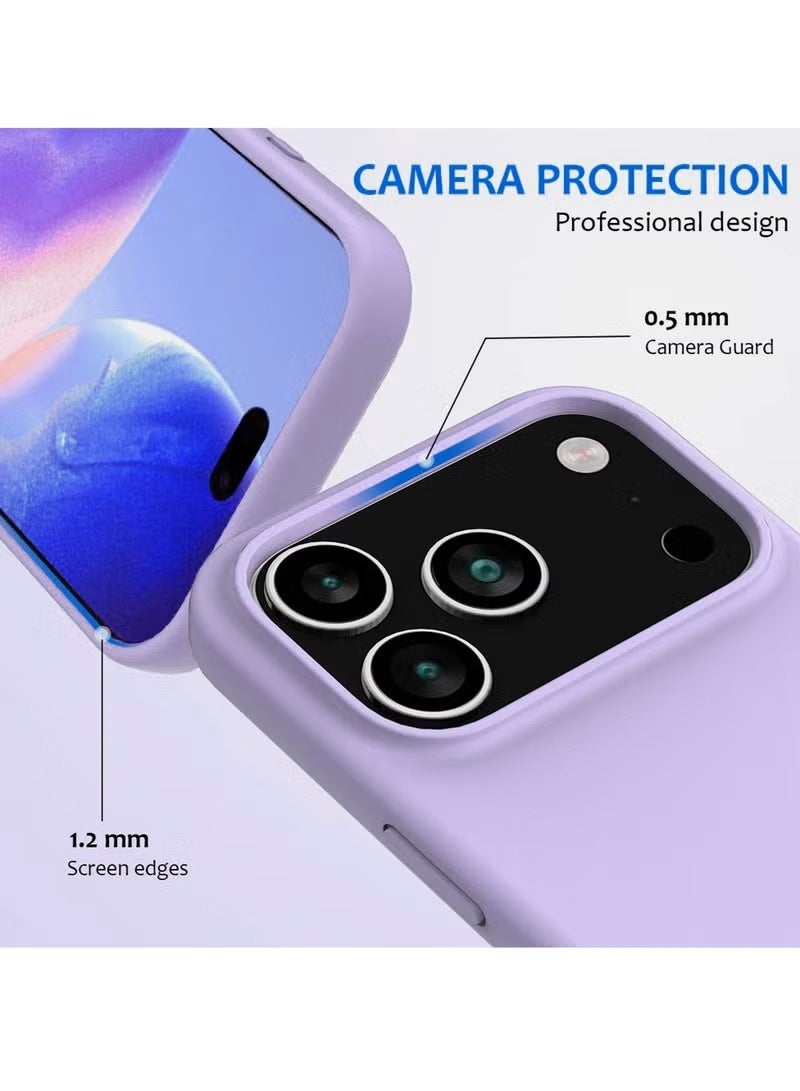 general Bortony Premium Liquid Silicone Protective Case for iPhone 17 Pro Max (6.9") - Light Purple - Image 3