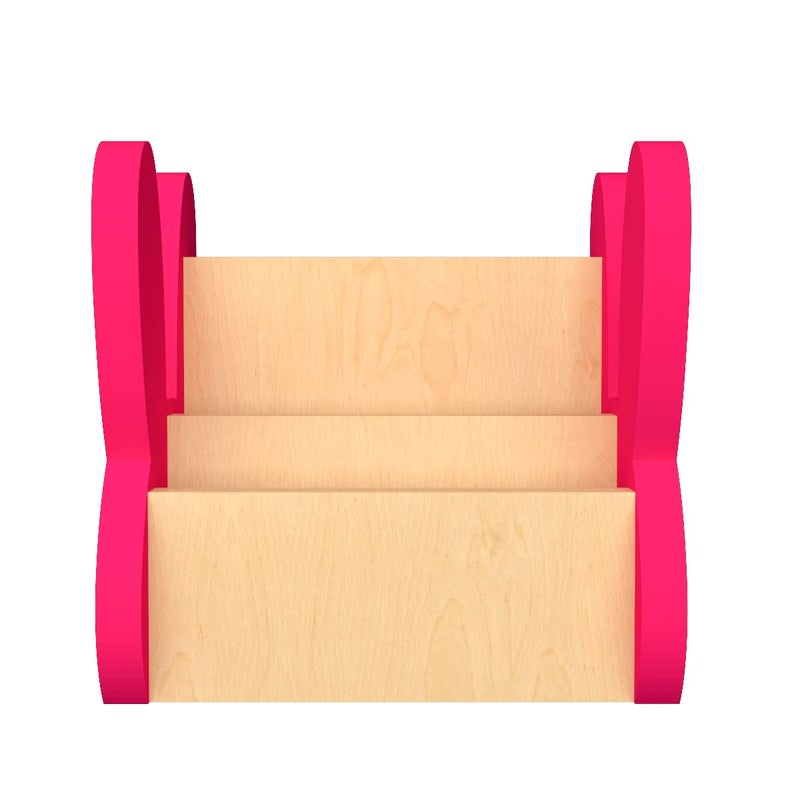 X&Y Furniture For Growth XY Furniture For Growth Cyan Lemon Bunny Wooden Organiser for Kids 1 Years Above Sustainable Birch Ply Wood Bunny Organizer Sturdy Non Toxic Paint Finish Fluorescent Pink  - Image 4