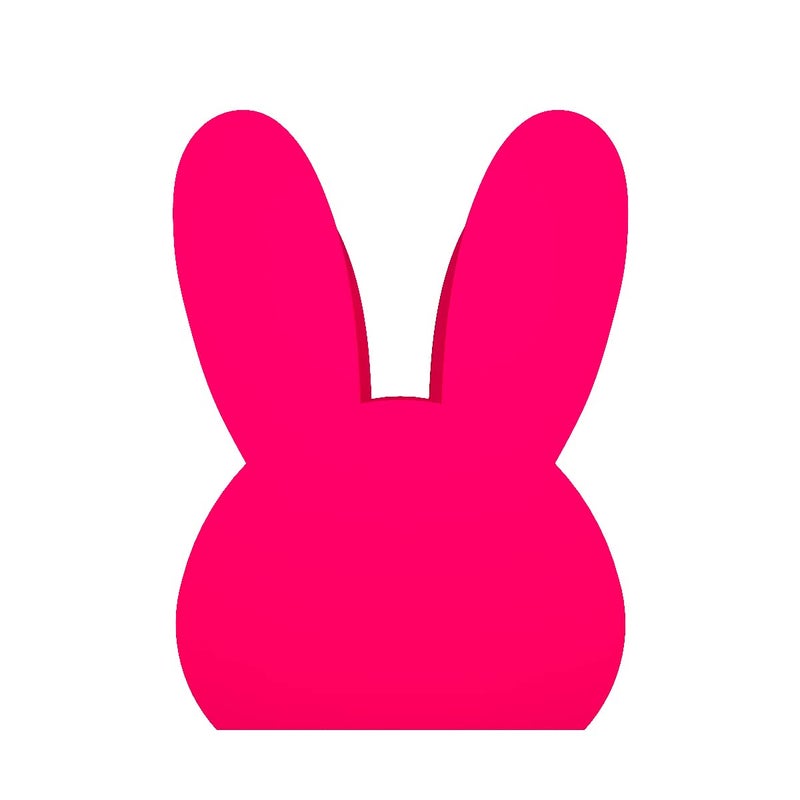 X&Y Furniture For Growth XY Furniture For Growth Cyan Lemon Bunny Wooden Organiser for Kids 1 Years Above Sustainable Birch Ply Wood Bunny Organizer Sturdy Non Toxic Paint Finish Fluorescent Pink  - Image 5