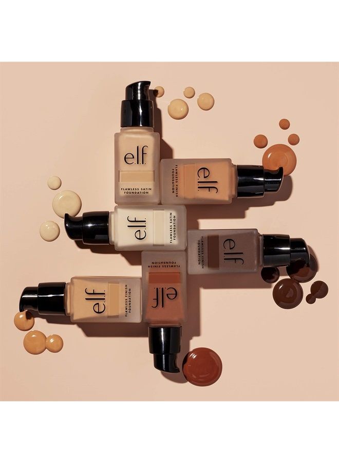 elf Flawless Finish Foundation, Lightweight & Medium Coverage, Semi-Matte Finish, Cashew, 0.68 Fl Oz (20mL) - Image 5
