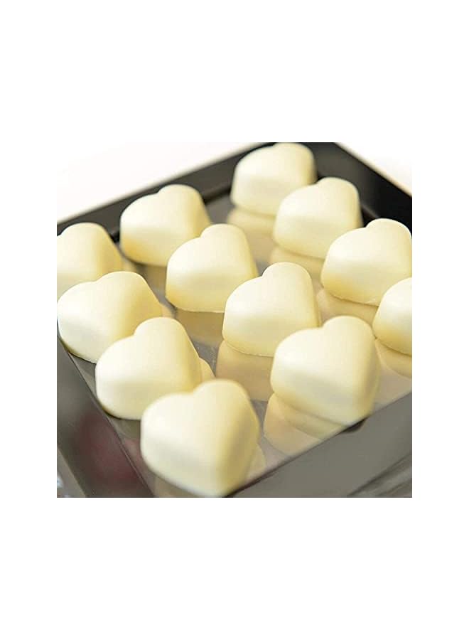 S-TOP Sweet Candy DIY Mold 21 Mini Heart Shaped Clear Plastic PC Handmade Chocolate Making Mold Pastry Dessert Baking Pan Cake Decoration Tool for Mousse, Jelly, Candy, Chocola - Image 3