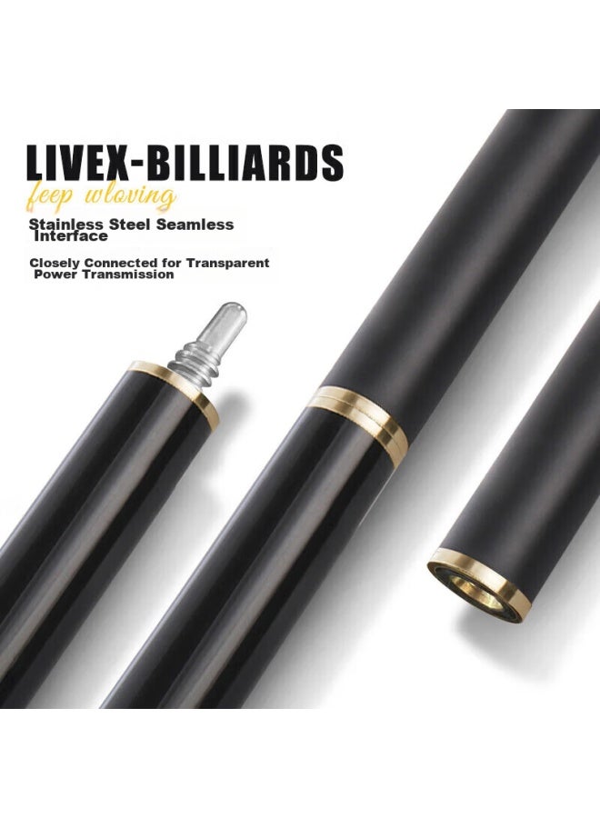 Livex Livex Carbon Fiber Small Tip Cue, Chinese-style Black 8, High-tech Carbon 1/2 Pool Cue, Detachable Billiard Cue With Cue Case, Ts02 - Image 4