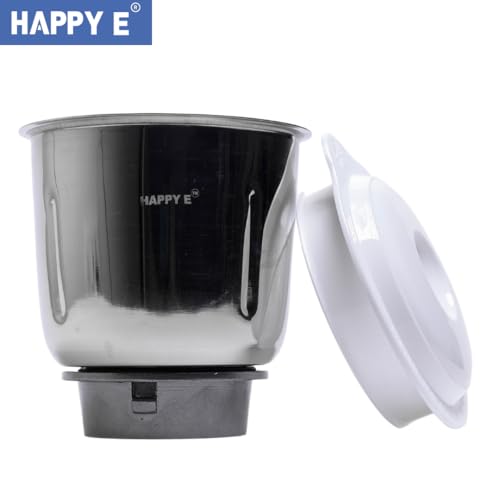 HAPPY E Mixer Grinder 2 jar Combo Set Chutney Jar and Grinder Jar (Heavy) for Bajaj/Preethi/Prestige/Activa/Sumeet/Ganga/Orient/Crompton/LifeLong/Jaipan (1000ML+400ML) Perfect for Wet and Dry Grinding - Image 5