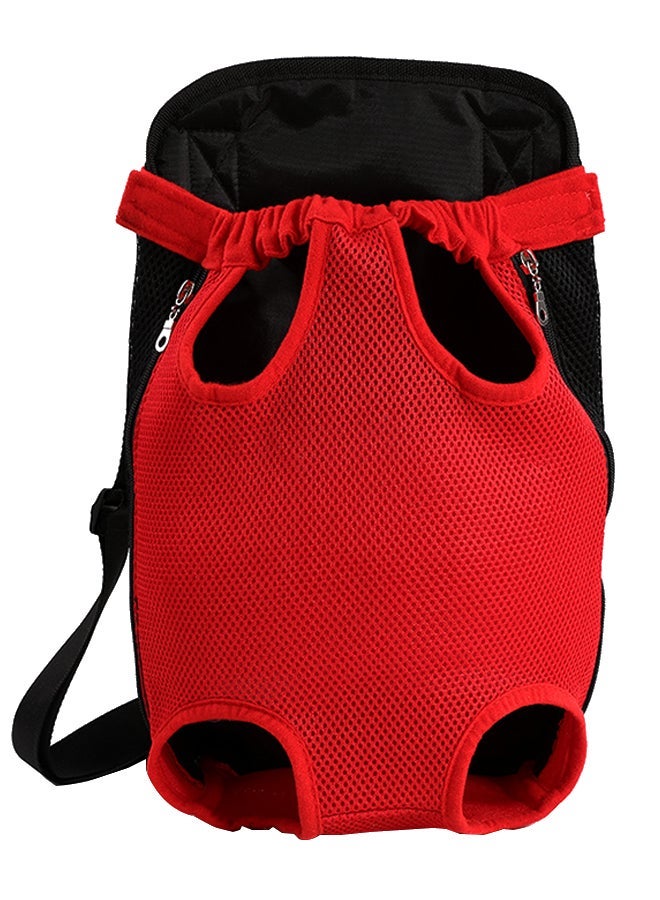 NIBEMINENT Shoulder Pet Carrying Backpack Red