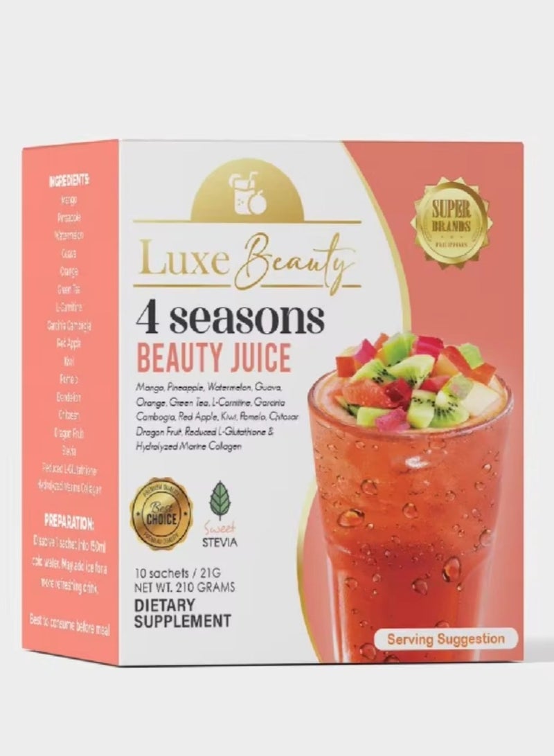 Luxe Slim 4 SEASONS Beauty Juice, 21g x 10 Sachets - Image 1