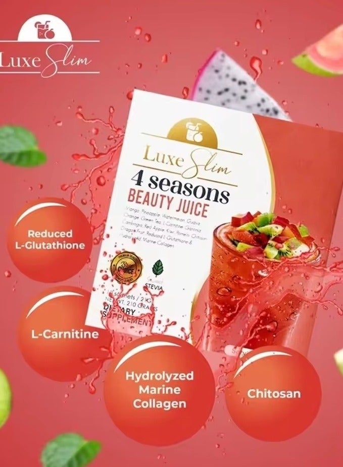 Luxe Slim 4 SEASONS Beauty Juice, 21g x 10 Sachets - Image 3