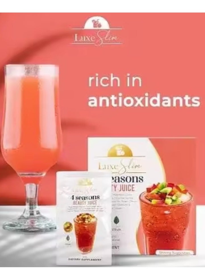 Luxe Slim 4 SEASONS Beauty Juice, 21g x 10 Sachets - Image 4