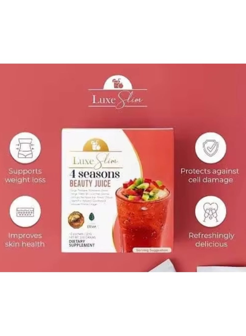 Luxe Slim 4 SEASONS Beauty Juice, 21g x 10 Sachets - Image 5