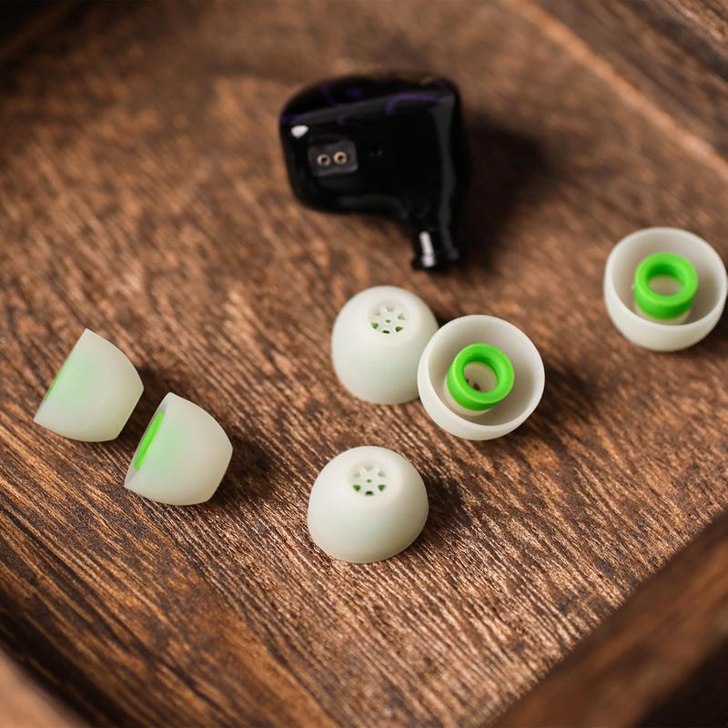 Linsoul Kiwi Ears Flex Earbud Tips, Replacement Silicone IEM Tips, 3 Pairs, S/M/L Size, for KZ ZS10 Pro 2, SuperMix 4,Hype4,Orchestra Lite, Cadenza Wired/Wireless Earphones (Green) - Image 3
