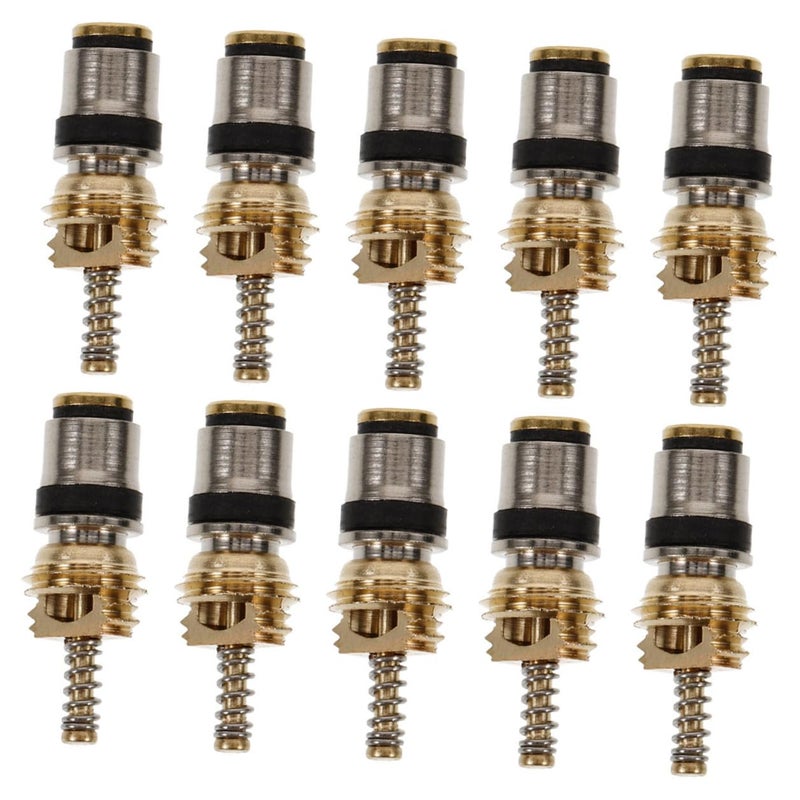 Copper R134a AC Valve 10pcs Set For Car Vehicle Air Conditioning System Maintenance - Image 2