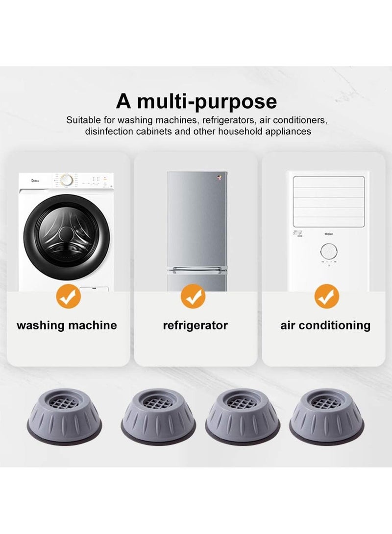 Washing Machine Support Bases Shock Absorber Noise Eliminator Rubber Bases Anti-Slip Anti-Vibration Anti-Vibration Bases to Prevent Washer Dryer Moving (12pcs)  - Image 2