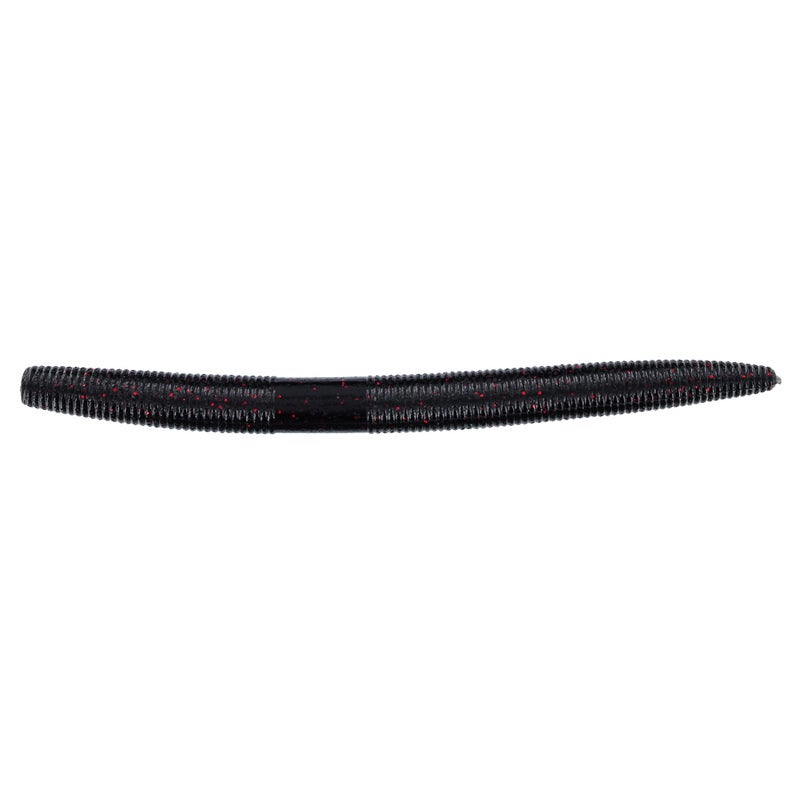 Yamamoto Gary 5'' SENKO BLACK W/ SMALL RED FLAKE (10 PACK) - Image 4