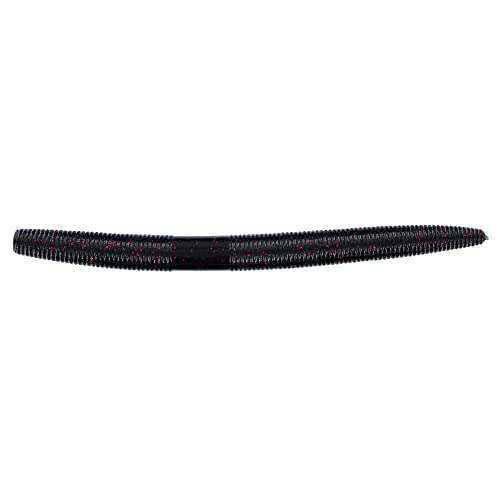 Yamamoto Gary 5'' SENKO BLACK W/ SMALL RED FLAKE (10 PACK) - Image 1