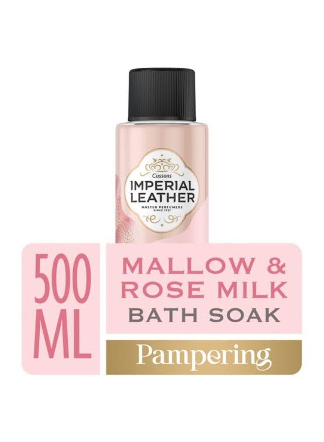 Imperial Leather Pampering Bath Soak Mallow & Rose Milk - 500ml - Image 3